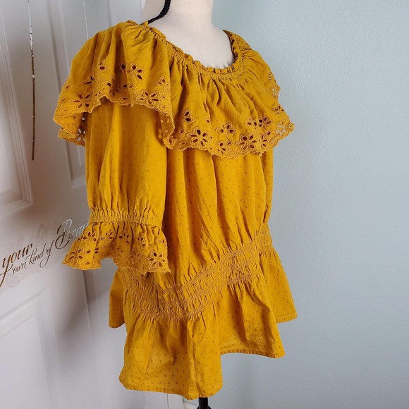 Universal Thread Mustard Blouse XXL - Picture 3 of 6